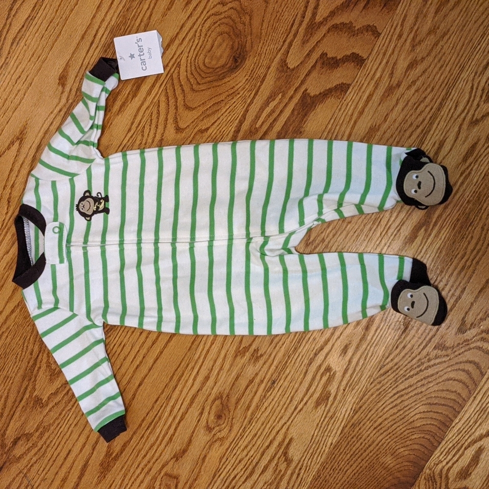 Carter's Monkey Footie 3 mo